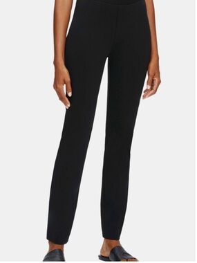Eileen Fisher System Stretch Ponte Knit Straight Leg Pants Business Casual Large